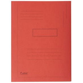 Mapp EXACOMPTA 2 klaff 280g, sorterade färger, 50/fp