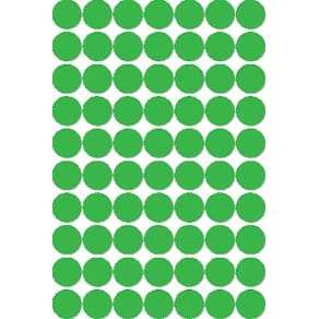 Etiketten Apli rond in etui, 19 mm, groen, 560 stuks