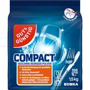 Geschirr-Reiniger Pulver GUT & GÜNSTIG Compact, 1,5 kg