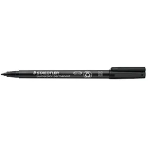 OH-Penna Staedtler Lumocolor Svart, medium, permanent, 10st