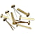 Tegnestifter BNT guld, 100 stk, kasse med 10 pk