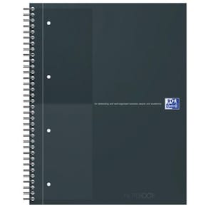 Kollegieblock Oxford Int.A4+ linj. svart