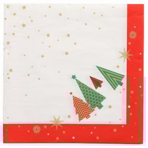 Servett Xmas Trees 3-lags 40x40cm 50/fp