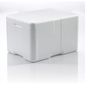 EPS skum, 400 x 300 x 247 mm PS, hvid, palle a 72 stk