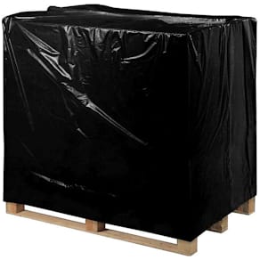 Plasthætte LDPE 45µ sort, 1200+900x1500 mm, 50 stk