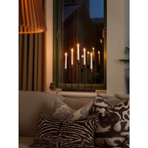 Elljusstake 5 ljus LED 38x53,5cm svart