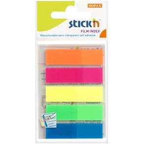 Indexfaner BNT Stick'n 45 x 12 mm, 5 farver, 125 stk