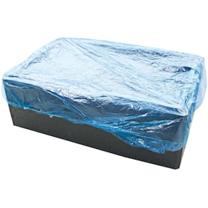 Plasthætte LDPE blå 20 µm 1050x1250 mm, elastik, 100 stk