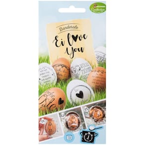 Oster-Banderolen HEITMANN EIERFARBEN Love You, sortiert