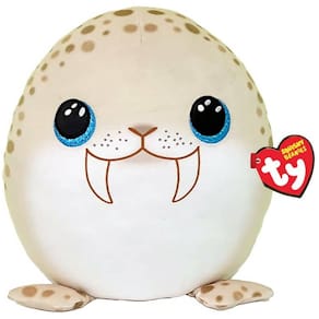 Plüschfigur TY Squishy Beanie Walross Toofers, 35 cm
