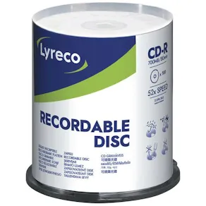 CD-R LYRECO 700MB 100/fp