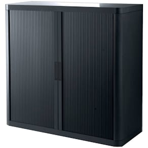 Rollladenschrank Paperflow, 110 x 41 x 104 cm, grau