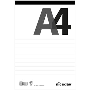 Perforerat block A4 100blad linjerat