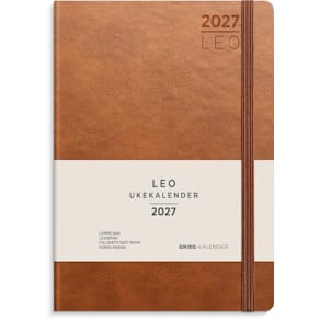 Ukekalender GRIEG Leo A5 Lite 27 brun