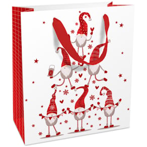 Geschenktragetasche BRAUN + COMPANY, Weihnachten, Kind, Wichtel