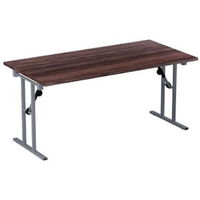 Fällbord 1600x800x730x25 valnöt/silver