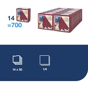 Servett TORK LinStyle Middag vröd 50/fp