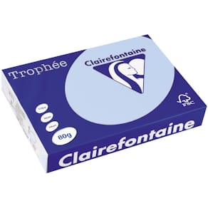 Gekleurd papier Clairefontaine Trophée, A4, 80 g, 500 vel, blauw