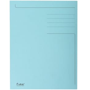 Dossiermap Exacompta Foldyne, 24 x 35 cm, lichtblauw, 50 stuks