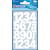 Etiketten Avery cijfers en letters 0-9 groot, 2 blad, wit