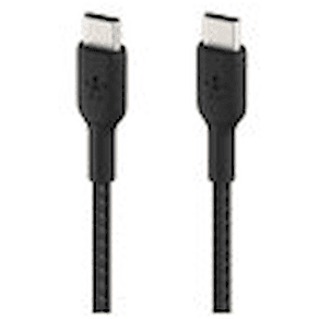 BOOST CHARGE USB-C to USB-C Cable Braided, 2m, Black