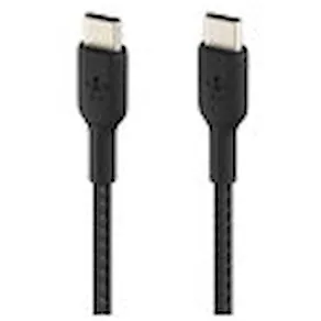 BOOST CHARGE USB-C to USB-C Cable Braided, 2m, Black