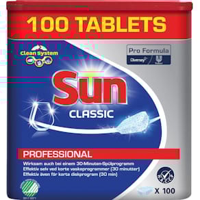 Maskindiskmedel Sun Tabs, 100/fp