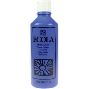 Plakkaatverf Talens Ecola, flacon 500 ml, donkerblauw