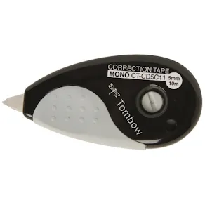 Tombow korrigeringsroller MONO Grip 5mmx10m svart