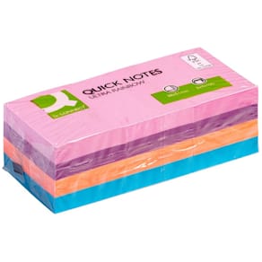 Haftnotizen Q-Connect Quick Notes, Rainbow Ultra, 12 St.