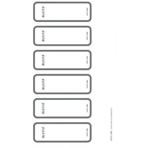 Ordnerrückenschild Leitz, 60 St., grau