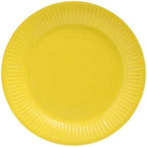 Tallrik PRONAPPE papper 23cm gul 20/fp
