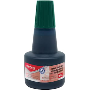 Stempelinkt Office Products, zonder olie, 30 ml, groen