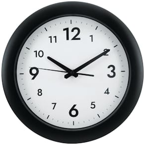 Väggur Easytime Ø30cm svart