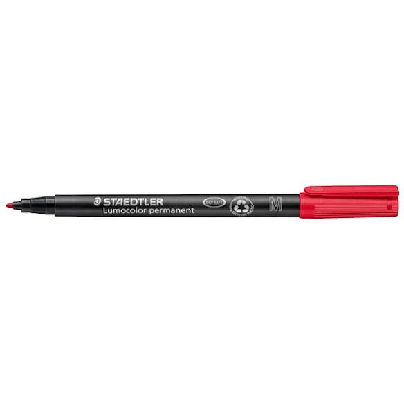 Merkepenn LUMOCOLOR 317M 1,0mm rød