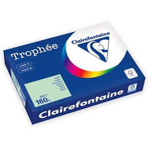 Kopipapir TROPHEE A4 160g grønn (250)