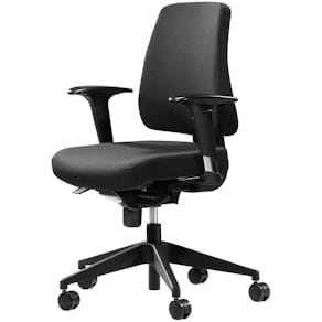 Kontorstol Canadian Ergo Base, sort, højdejusterbar