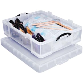 Opbergdoos Really Useful Box, 70 liter, transparant
