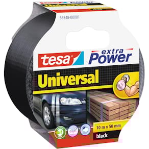 Ducttape Tesa extra Power Universal, 50 mm x 10 m, zwart