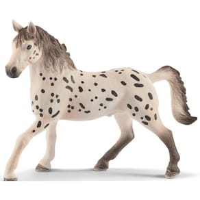 Spielzeugfigur SCHLEICH Knabstrupper Hengst, weiß mit Tupfen, 5+