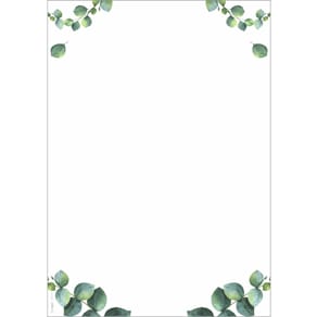 Designpapier Sigel Eucalyptus, A4, 100 Blatt