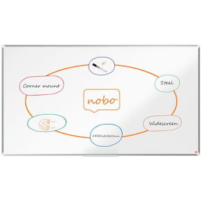 Whiteboard NOBO premium stål 85'