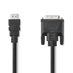 Kabel NEDIS HDMI ha - DVI ha 2m svart
