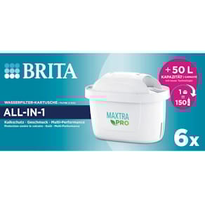 Wasserfilter-Kartusche BRITA MAXTRA PRO ALL-IN-1, 6 Stück, weiß