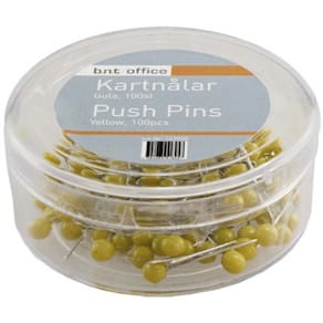 Kortnåle BNT gul, 4x20x4 mm, 100 stk