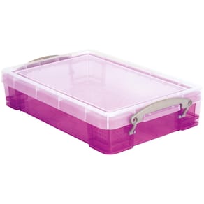 Opbergdoos Really Useful Box, 4 liter, transparant paars