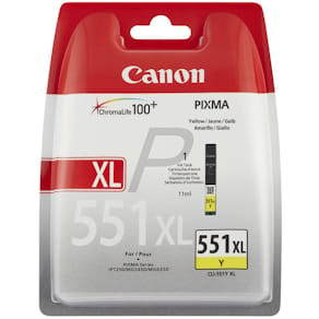 Inktcartridge Canon CLI-551Y-XL, 695 pagina's, OEM 6446B001, geel
