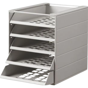 Blankettbox Idealbox Basic Grå, 5-fack