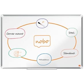 Whiteboard NOBO premium stål 90x60cm