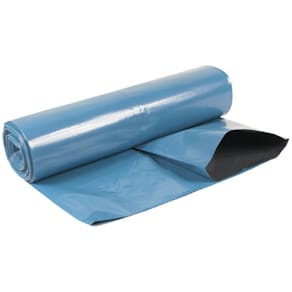 Plastsäck COEX 125L 55my blå/sv 25/rl